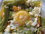 Receta Judias verdes con tomate y huevo