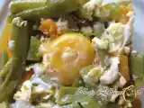 Receta Judias verdes con tomate y huevo