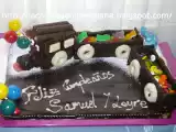 Receta Tarta tren de galletas y chocolate
