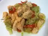 Receta Wok de verdures amb daus de salmó