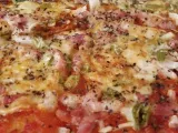 Receta Pizza de bacon y anchoas (concurso cocina italiana)