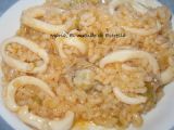 Receta Arroz con anillas de calamares y chirlas