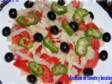 Receta Ensalada de tomate y bacalao