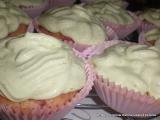 Receta Muffins remolacha-crema de queso - muffins betteraves rouges- crème au fromage