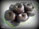 Receta Mini-donuts de chocolate rellenos de crema