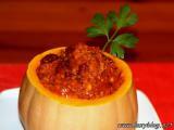 Receta Calabaza rellena de chile con carne