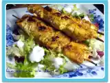 Receta Brochetas de pollo con salsa de yogur