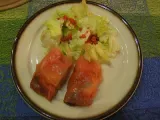 Receta Rollitos de salmon con ensaladilla