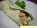 Receta Wrap gambas y rúcula