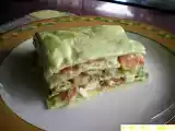 Receta Lasagna fría de salmón y aguacate