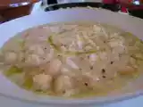 Receta Sopa de puerros y garbanzos