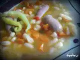 Receta Alubias blancas con salchichas frescas