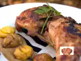 Receta Pavo asado con castañas