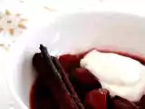 Receta Ciruelas al vino y la canela