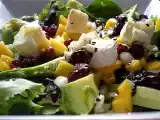 Receta Ensalada de queso con arándanos rojos