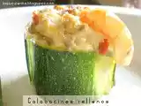 Receta Calabacines rellenos de gambas