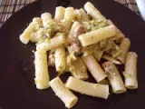 Receta Pasta con broccoli e salciccia (pasta con brócolis y salchicha)