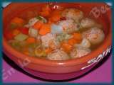 Receta Sopa de verduras y albóndigas