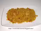 Receta Arroz amarillo con conejo