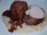 Receta El inventor68: solomillo de cerdo con risotto de manzana