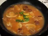 Receta Tú receta en la cocina de niu: sopa de tomate y champiñones