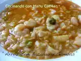 Receta Arroz con bacalao y gambas