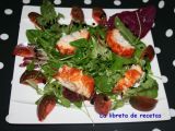 Receta Ensalada de rape alangostado