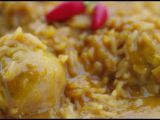 Receta Pollo con arroz caldoso a la naranja y aroma de jengibre