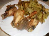Receta Alitas de pollo al horno con patatas
