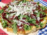 Receta Pizza de rúcula, jamón serrano y parma