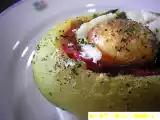 Receta Patatas rellenas de piperrada y huevo