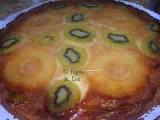Receta Tarta invertida de piña y kiwi (whole kitchen)