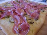 Receta Pizza de jamón serrano y champiñones