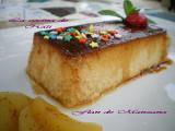 Receta Flan de manzana y canela.