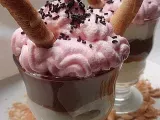 Receta Vasitos de crema de café con nata y merengue francés