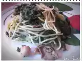 Receta Espaguetis con espinacas y setas