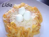 Receta Nidos de pasta con huevos de codorniz