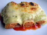 Receta Canelones de pollo con bechamel de calabacín