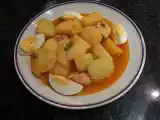 Receta Patatas guisadas con pollo y guisantes