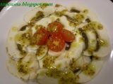 Receta Carpaccio de champiñones con vinagreta de mostaza.