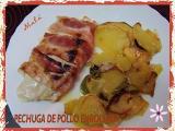 Receta Pechuga de pollo enrollada