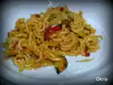Receta Fideos con mejillones
