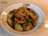 Receta Alcachofas con mejillones y gambones (olla gmc)