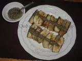 Receta Lonchas de calabacín, tomate y berenjena a la plancha