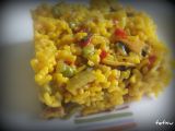 Receta Cumpleblog y paella con verduras y marisco en fussioncook