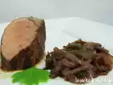 Receta Solomillo de cerdo con cebolla al vino tinto