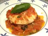 Receta Tranci di merluzzo alla puttanesca (rodajas de merluza a la putanesca)