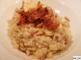 Receta Risotto de tres quesos, bacon y manzana