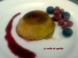 Receta Flan de queso y castañas con frutos rojos