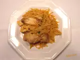 Receta Fideos con pollo